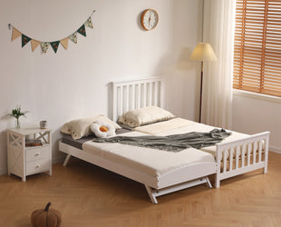 Oxford 3FT Wooden Bed with Pull Out Trundle