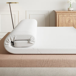 Memory Foam Fibre 3 Inch Mattress Topper