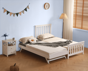 Oxford 3FT Wooden Bed with Pull Out Trundle