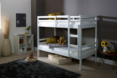 Durham White Wooden Bunk Bed