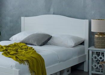 Lauren Bed, White Wooden Frame