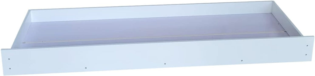 Visco Therapy Domino Large Wooden Under Bed Drawer, Space Saving, Single, White (White Underbed Drawer)