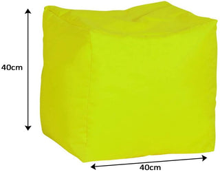 Bonkers Polyester Stool Bean Bag Water Resistant with Flakes Filling