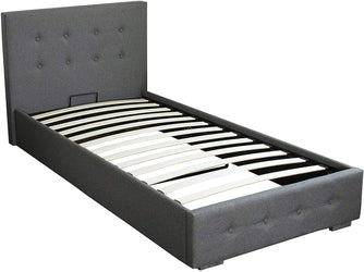 Bath Ottoman Gas Lift Fabric Storage Bed (Various Sizes)