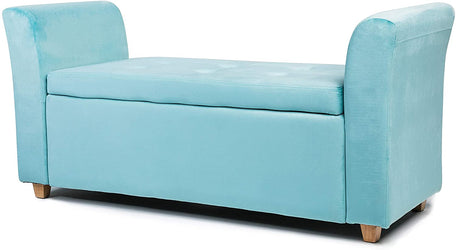Emma Velvet Ottoman Padded Storage Bench (Various Colours)