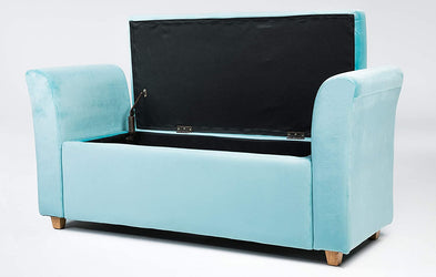 Emma Velvet Ottoman Padded Storage Bench (Various Colours)