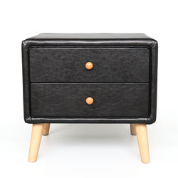 Prado PU Leather Bedside Table