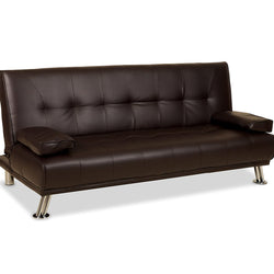 VENICE CLICK CLACK FAUX LEATHER SOFA BED (Various Colours)