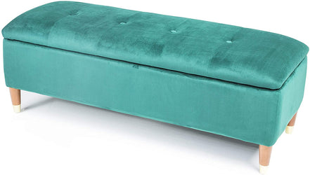 Gigi Velvet Ottoman Large Storage Bench (Various Colours)