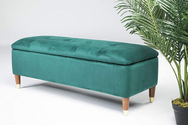 Gigi Velvet Ottoman Large Storage Bench (Various Colours)