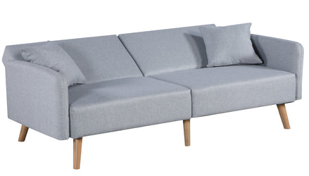 Zara 2 Seater Fabric Sofa Bed With Footstool