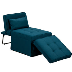 Mito 3 in 1 Travel Chair - Pouffe Stool, Recliner Chair and Guest Bed