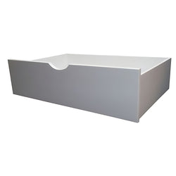 White Wooden Pine Underbed Storage Drawers - Pair