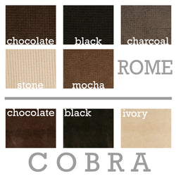 Lounger Seating Stool Bean Bag - Corded Fabric with Faux Leather Base