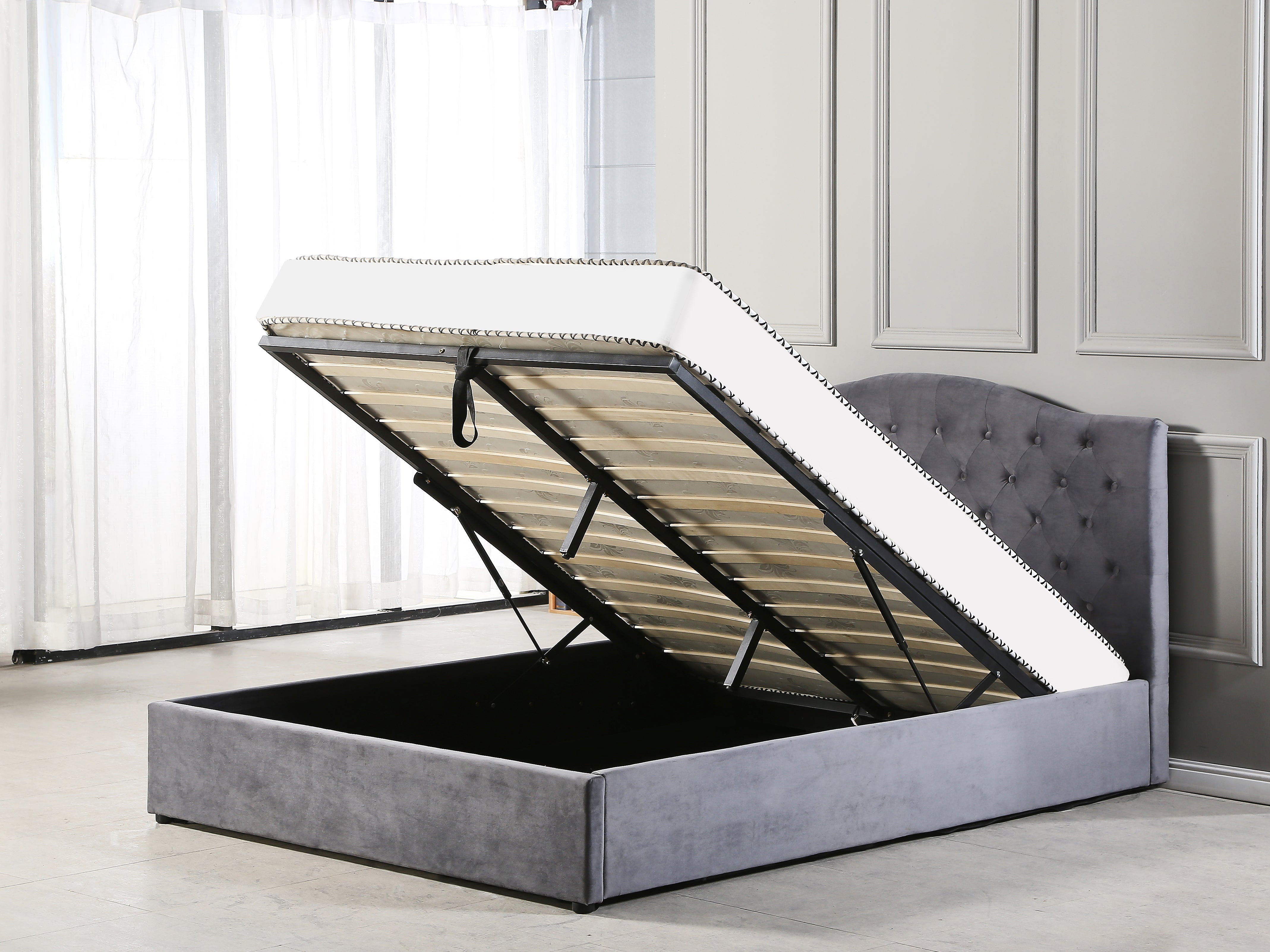 Willow Ottoman Gas Lift Storage Bed (Various Sizes) Mattress Guru